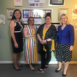 ictured left to right: Rebekah Cresswell (Chief Operating Officer at Priory Adult Care), Adele Taylor (Registered Manager at Dolphin Lane), Amy Lodge (Deputy Manager at Dolphin Lane) and Andrea Jenkyns MP.